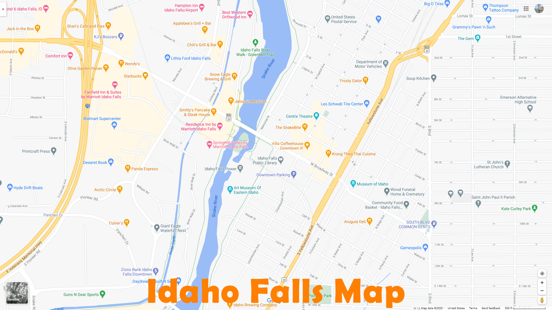 Idaho Falls map